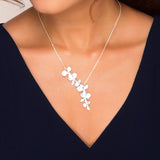 Teddy - Vintage Floral Silver Necklace