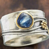 Bohemian gemstone meditation ring