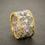 Vintage zirconia ivy ring