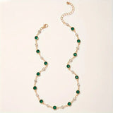 Emerald Green Pendant Necklace