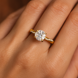 Vintage Gold and Silver Crystal Ring